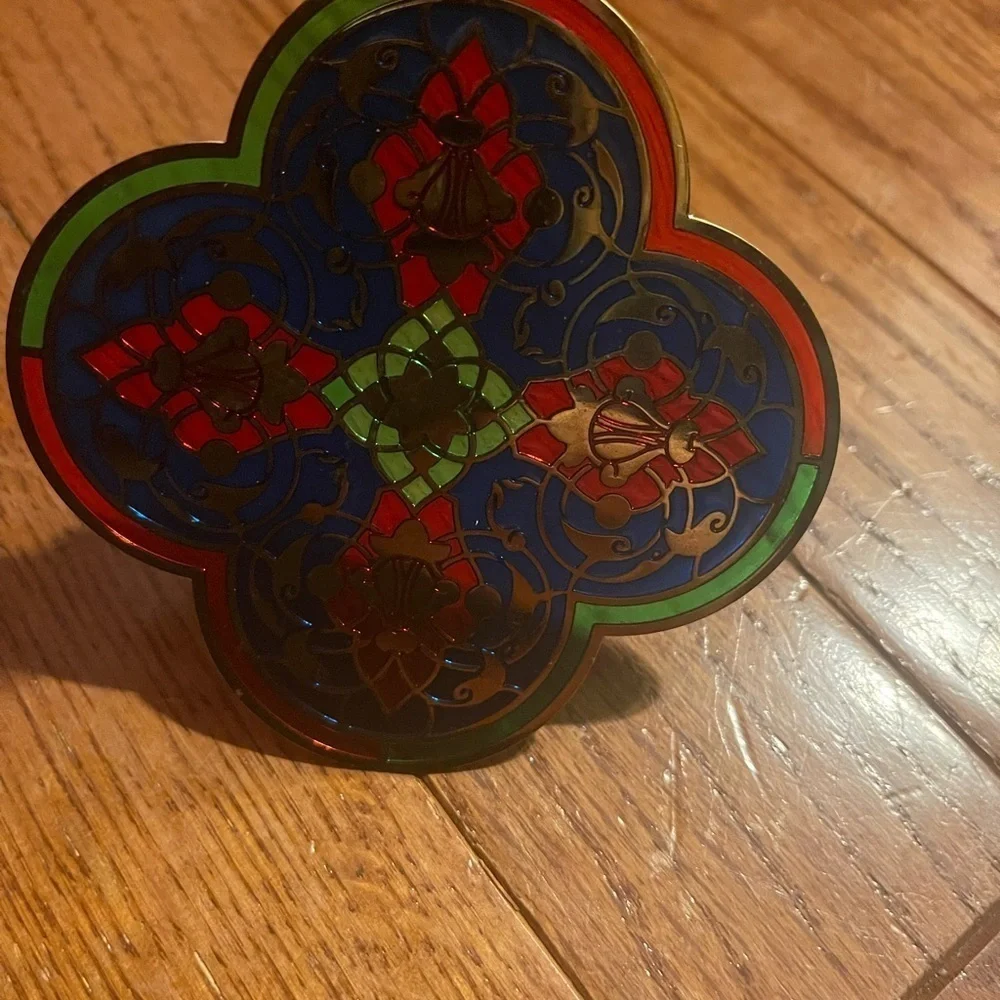 MMA STAINED GLASS  WINDOW STYLE CHRISTMAS ORNAMENT METROPOLITIAN MUSEUM OF ART